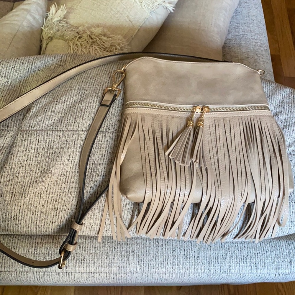 Crossbody fringe purse boho